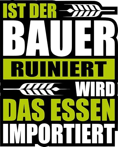 Bauern Protest Aufkleber: Ausdruck von Solidarität mit Landwirten, Widerstand gegen die Ampel-Regierung, Hochwertig & Wetterfest, 4 Varianten (Essen importiert) von Pure Print Cut