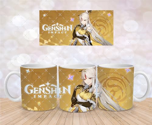 Genshin Impact Tasse: Tolle Designs, Hochwertige Keramik, Perfekt für Gaming Fans (Ningguang) von Pure Print Cut