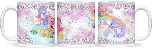 Glücksbärchis Tasse 330ml – Bunte Teetasse mit fröhlichem Design – Perfekt für Kaffee & Tee – Hochwertige Keramiktasse mit positiven Glücksbärchi-Motiven (8) von Pure Print Cut