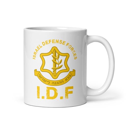 Israel Defense Forces Tasse IDF Becher mit Logo Weißes Keramikgeschirr für Militärfans Soldaten Geschenkidee Kaffee Mug Nostalgie Sammlerartikel Israel Defense Forces Tasse IDF Becher mit Logo Weißes Keramikgeschirr für Militärfans Soldaten Geschenkidee Kaffee Mug Nostalgie Sammlerartikel von Pure Print Cut
