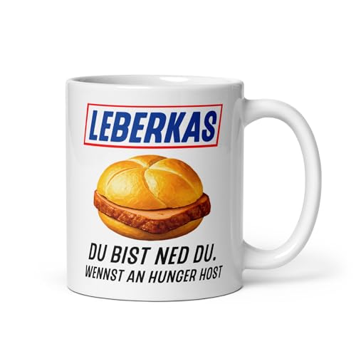 Leberkas Tasse Lustig Meme Spruch Bayerisch Satire Geschenkidee – Hochwertiger Druck – Spülmaschinenfest – Für Bayern Fans Humorvolle Kaffeeliebhaber – Originelle Geschenkidee von Pure Print Cut
