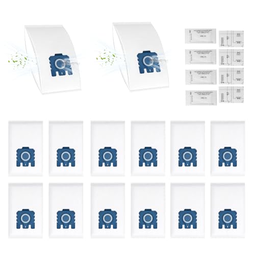 22 Stück Ersatzteile für Miele GN 3D Staubsauger Classic C1 Complete C2 C3 S8340 Serie (14 Staubsaugerbeutel S8340 Effizienz Beutel inkl 4 Abluftfilter & 4 Motorschutzfilter) von Pure Realm