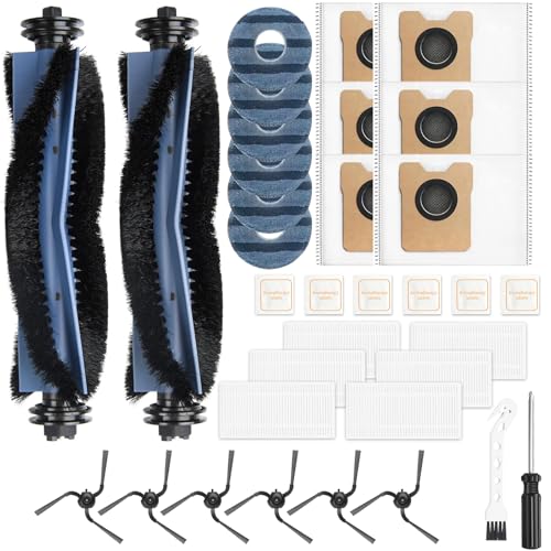 34 Stück Zubehörset für Eufy Omni C10 Roboter Staubsauger Zubehör, 2 Hauptbürste 6 Staubbeutel 6 Wischtücher 6 Seitenbürsten 6 Filter 6 Vanillechip 1 Reinigungstools, Ersatzteile Saugroboter Zubehör 34 Stück Zubehörset für Eufy Omni C10 Roboter Staubsauger Zubehör, 2 Hauptbürste 6 Staubbeutel 6 Wischtücher 6 Seitenbürsten 6 Filter 6 Vanillechip 1 Reinigungstools, Ersatzteile Saugroboter Zubehör von Pure Realm