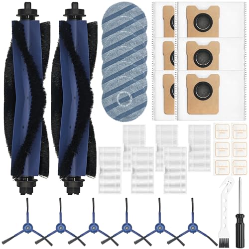 34 Stück Zubehörset für Eufy Omni C20 Roboter Staubsauger Zubehör, 2 Hauptbürste 6 Staubbeutel 6 Wischtücher 6 Seitenbürsten 6 Filter 6 Vanillechip 1 Reinigungstools, Ersatzteile Saugroboter Zubehör 34 Stück Zubehörset für Eufy Omni C20 Roboter Staubsauger Zubehör, 2 Hauptbürste 6 Staubbeutel 6 Wischtücher 6 Seitenbürsten 6 Filter 6 Vanillechip 1 Reinigungstools, Ersatzteile Saugroboter Zubehör von Pure Realm
