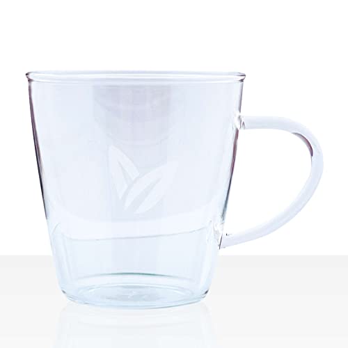 Pure Tea Tchibo Pure tee-Becher aus Glas mit Henkel 0,3l Teetassen, mehrfarbig, einzeln von Pure Tea