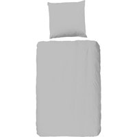 Microfaser Bettwäsche Pure uni light grey grau Microfaser B/L: ca. 135x200 cm von Pure