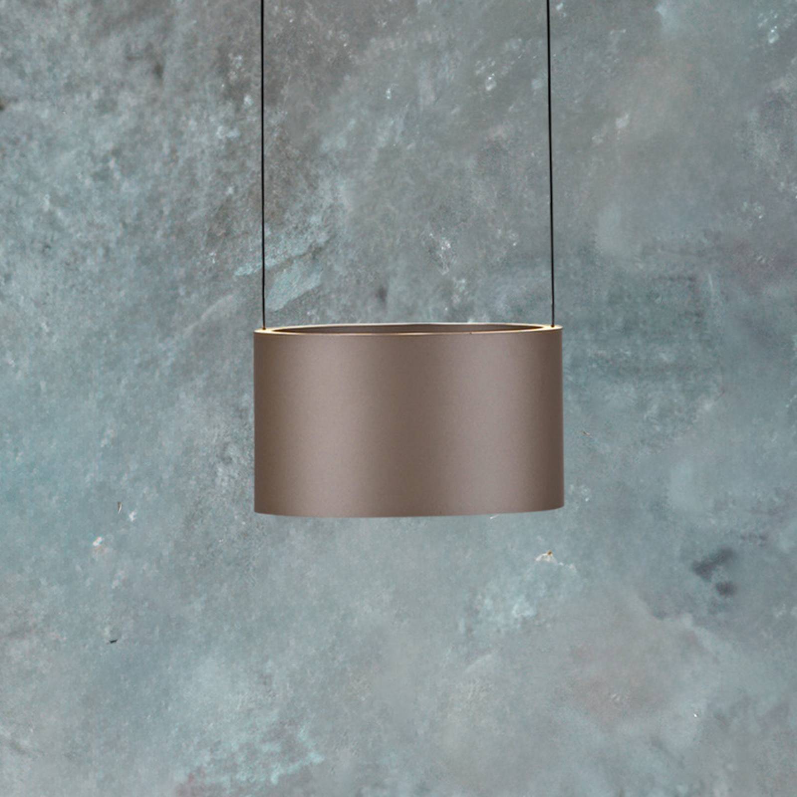 PURE LED-Pendellampe Clipse, bronzefarben Ø 20 cm CCT, 2-flg von Pure