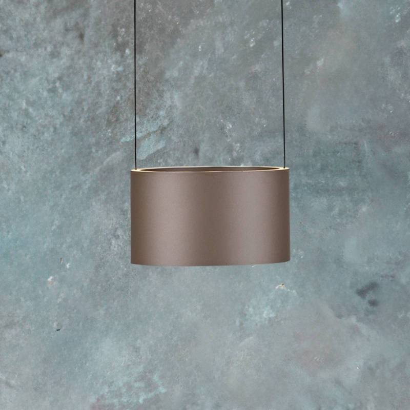 PURE LED-Pendellampe Clipse, bronzefarben Ø 20 cm CCT, 2-flg von Pure