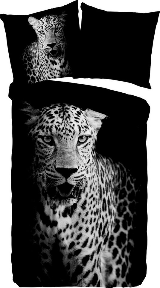 Pure Bettwäsche Wendebettwäsche "Hans", Polyester, Microfaser Motiv: Leopard von Pure