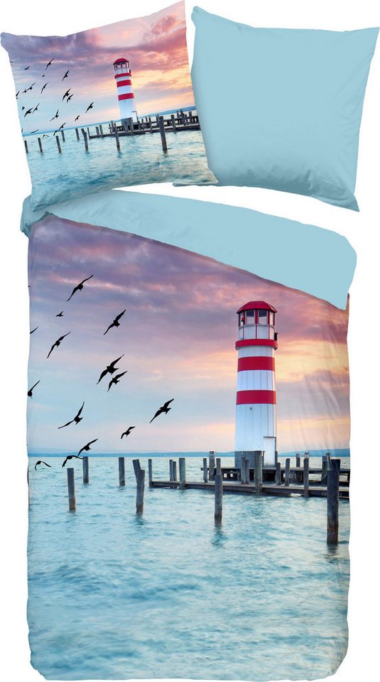 Pure Bettwäsche Wendebettwäsche "Lighthouse", Polyester, Microfaser Motiv: Leuchtturm Pure Bettwäsche Wendebettwäsche "Lighthouse", Polyester, Microfaser Motiv: Leuchtturm von Pure