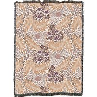 Rittersporn - Strand Arts & Crafts William Morris Baumwolle Woven Decke Überwurf Hergestellt in Den Usa von PureCountryWeavers