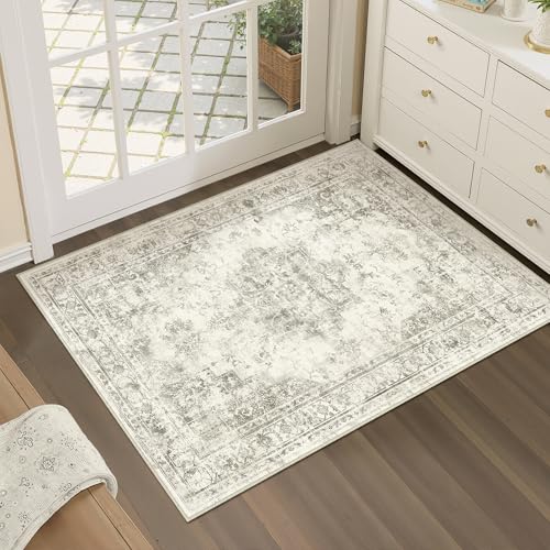 PureCozy FußMatte 60x90 cm Taupe Teppich klein, Waschbar rutschfest Carpet Vintage Kurzflor Retro Rug für Wohnzimmer Schlafzimmer Balkon LäUfer KüChe Esszimmer BüRo Flach PureCozy FußMatte 60x90 cm Taupe Teppich klein, Waschbar rutschfest Carpet Vintage Kurzflor Retro Rug für Wohnzimmer Schlafzimmer Balkon LäUfer KüChe Esszimmer BüRo Flach von PureCozy
