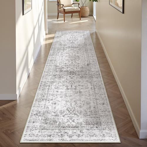 PureCozy Teppichläufer Flur 60x240 cm, Teppiche Grau Waschbar rutschfest für Wohnzimmer Schlafzimmer Balkon LäUfer KüChe Esszimmer BüRo Flach, Indoor Modern Weicher Kurzflor Carpet PureCozy Teppichläufer Flur 60x240 cm, Teppiche Grau Waschbar rutschfest für Wohnzimmer Schlafzimmer Balkon LäUfer KüChe Esszimmer BüRo Flach, Indoor Modern Weicher Kurzflor Carpet von PureCozy