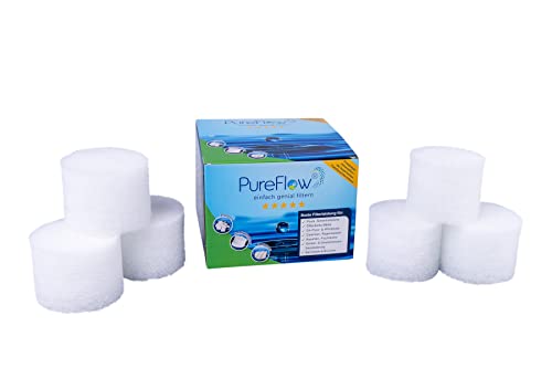 PureFlow Filterkartusche Cartridge Ø11 (6 Filter), passt für Filterkartuschen, Easy-Quickpools und INTEX Typ A, Filterballs u.v.m von PureFlow
