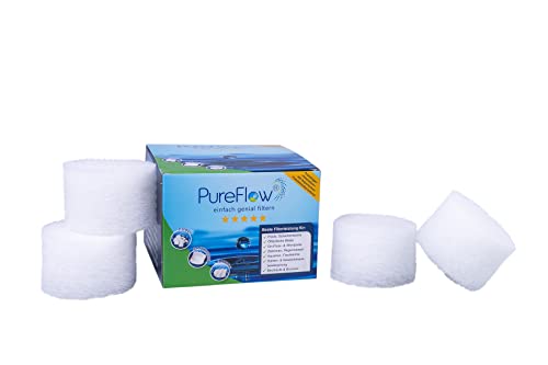 PureFlow Filterkartusche Cartridge Ø12 (4 Filter) für Gehäuse bis Ø11cm, passt für Filterkartuschen, Whirlpools und Easy-Quickpools, Filterballs u.v.m von PureFlow