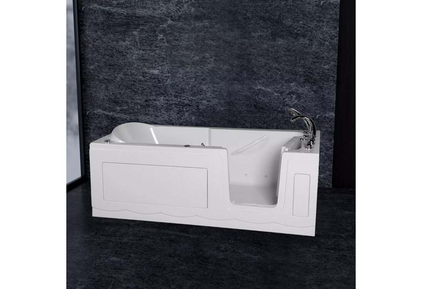 PureHaven Badewanne Seniorenbadewanne Sitz- und Whirlpool 150x75cm od. 170x75cm von PureHaven