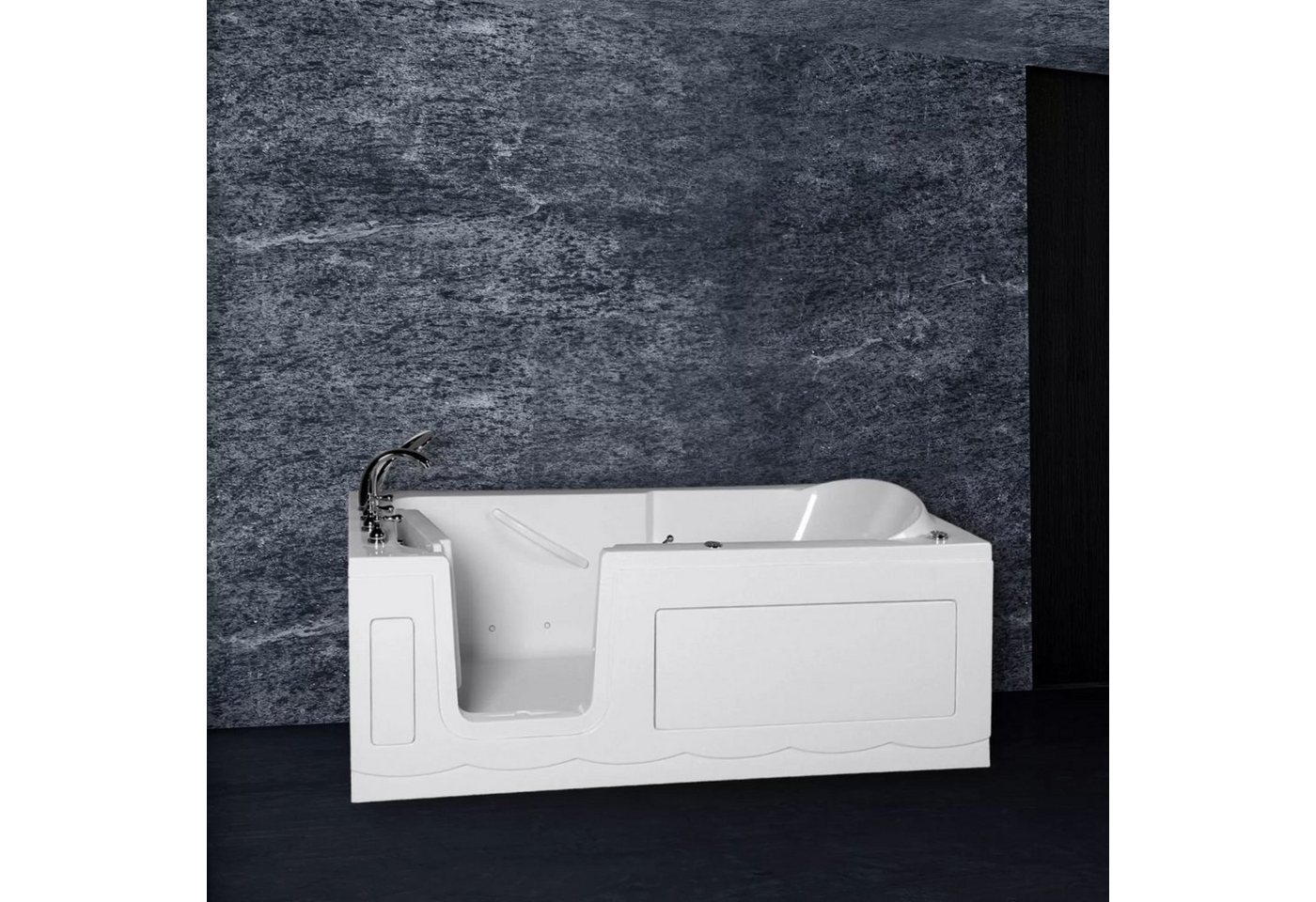 PureHaven Badewanne Seniorenbadewanne Sitz- und Whirlpool 150x75cm od. 170x75cm von PureHaven