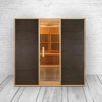 PureHaven Infrarotsauna 160x210x200 cm für 6 Personen Saunaofen aus kanadisches Hemlock-Tannenholz T von PureHaven