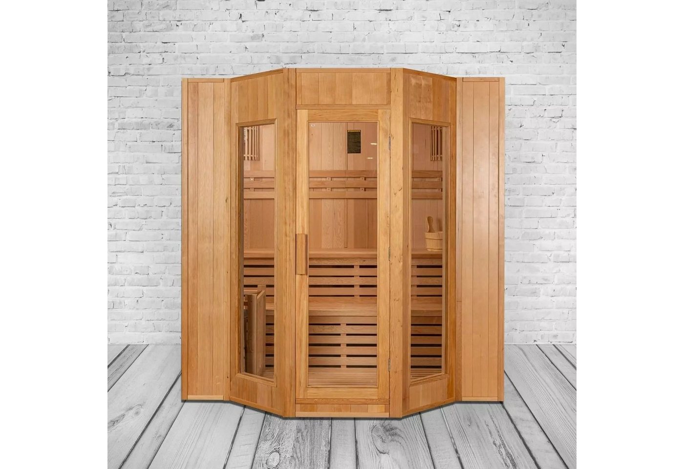 PureHaven Sauna Finnische Sauna Alaska III 208x200x200 cm von PureHaven