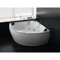 Whirlpool 150x150 cm Licht, Bluetooth, Heizung, Reinigung, elegantes Design von PureHaven