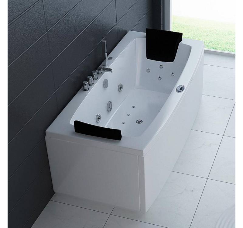 PureHaven Whirlpool 160x80 cm Heizung Reinigungsprogramm & Lichttherapie von PureHaven