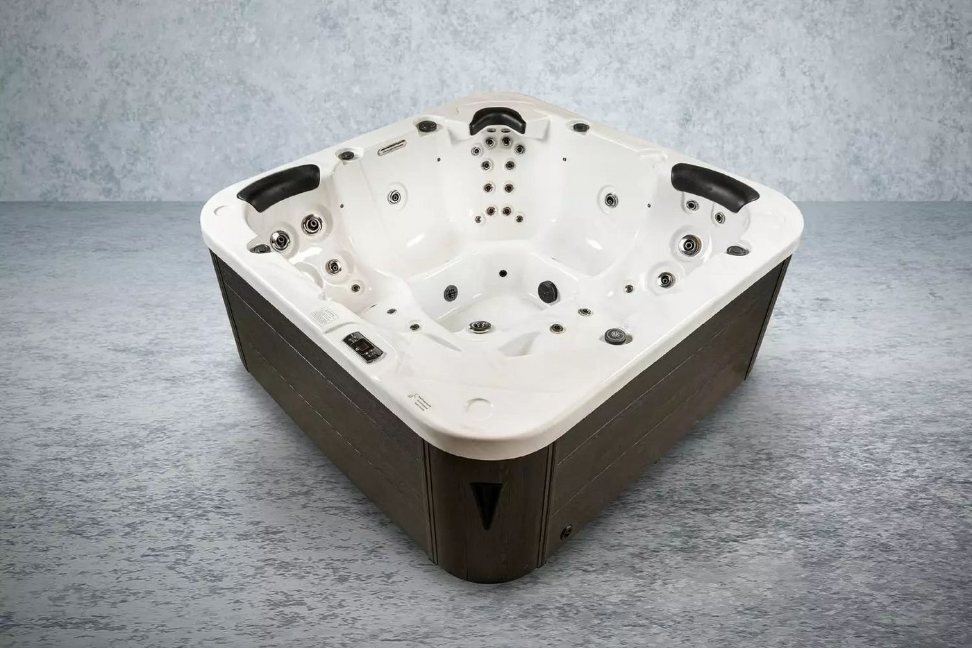 PureHaven Whirlpool 215x215cm 5Personen Rücken- Gesäß- Nacken- & Fußreflexzonenmassage von PureHaven