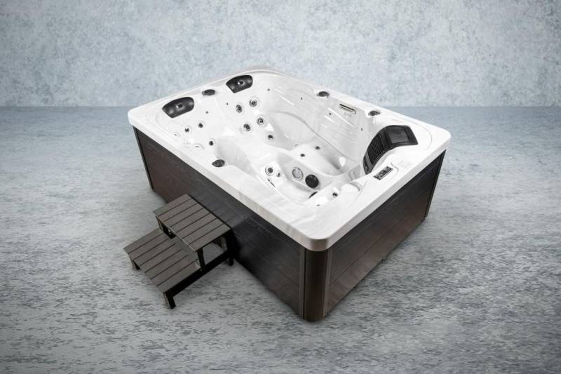 PureHaven Whirlpool American Outdoor-Whirlpool 220x156 cm für 3 Personen von PureHaven