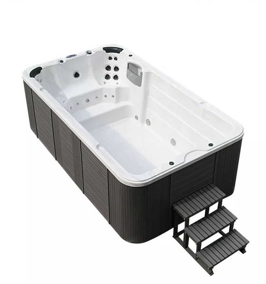 PureHaven Whirlpool Swim Spa 400x230x131 cm Gegenstromanlage und Swim Jets von PureHaven