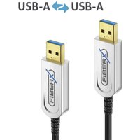FiberX Serie - USB 3.1 Glasfaser Kabel - USB-A auf USB-A - 50m von FiberX