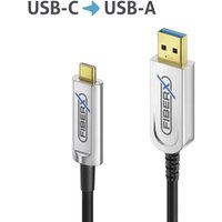 FiberX Serie - USB 3.1 Glasfaser Kabel - USB-A auf USB-C - 30m von FiberX