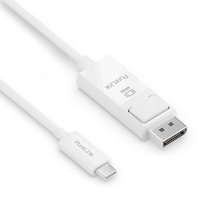 PureLink USB-C auf DisplayPort Kabel - 4K60 - iSerie - weiß - 1,50m von PureLink