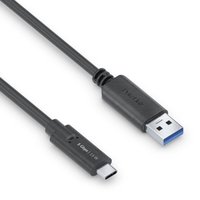 PureLink USB-C auf USB-A Kabel - 3.1 Gen 1, 3A/5V/15W, 5G - iSerie - schwarz - 0,50m von PureLink
