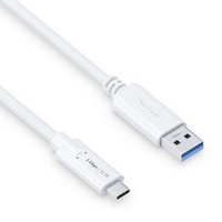 PureLink USB-C auf USB-A Kabel - 3.1 Gen 1, 3A/5V/15W, 5G - iSerie - weiß - 2,00m von PureLink
