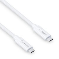 PureLink USB-C auf USB-C Kabel - 3.1 Gen 1, 3A/5V/60W, 5G, DP Alt Mode - iSerie - weiß - 1,00m von PureLink
