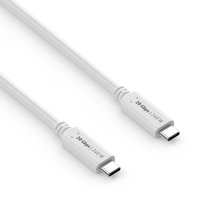 PureLink USB-C auf USB-C Kabel - USB4 Gen 2x2, 5A, EPR 240W, 20G, DP Alt Mode - iSerie - weiß - 1,50m von PureLink