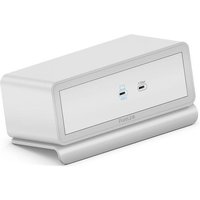 mediahub2 - 7 Steckplätze, freistehend auf dem Tisch - weißes Gehäuse und mattweiße Module. M2 Dock. Buchse - Keine. Ste von mediahub