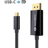 Sonero USB-C auf DP Kabel - 1,50m - schwarz von sonero