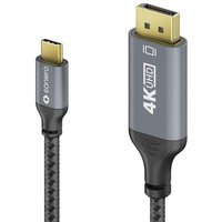 Sonero USB-C auf DisplayPort Kabel - 4K60, 21,6Gbps - grau/schwarz - 2,00m von sonero