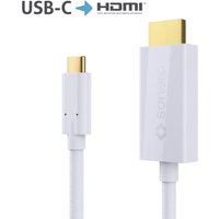 Sonero USB-C auf HDMI Kabel - 2,00m - weiß von sonero