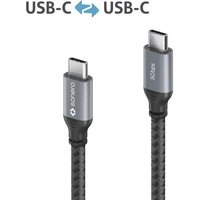 Sonero USB-C auf USB-C Kabel - 3.2 Gen 1, 5Gbps, 60W PD, DP Alt Mode - grau/schwarz - 0,50m Sonero USB-C auf USB-C Kabel - 3.2 Gen 1, 5Gbps, 60W PD, DP Alt Mode - grau/schwarz - 0,50m von sonero
