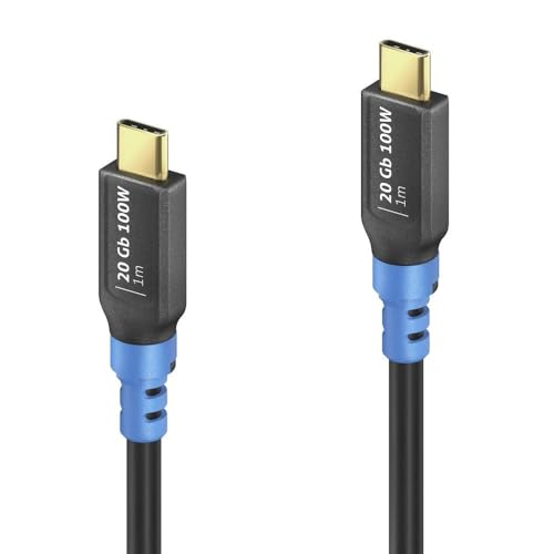 PureLink FlexInstall USB-C auf USB-C Kabel USB4 Gen2x2 20Gbps 100W 1.00m von PureLink