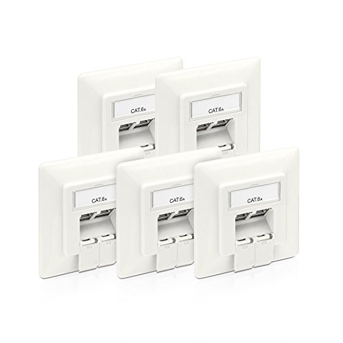 PureLink SET-MCA200-05 CAT.6a Netzwerkdose Unterputz "2x RJ45" Buchse weiß von PureLink