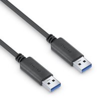 PureLink USB-A auf USB-A Kabel - 3.1 Gen 1, 3A/5V/15W, 5G - iSerie - schwarz - 1,50m von PureLink