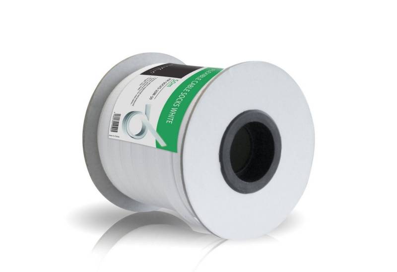 PureMounts Geflechtschlauch PureMounts® - Kabelschlauch PM-SOCKS-20W-50 Polyester 50m weiß, dehnba von PureMounts