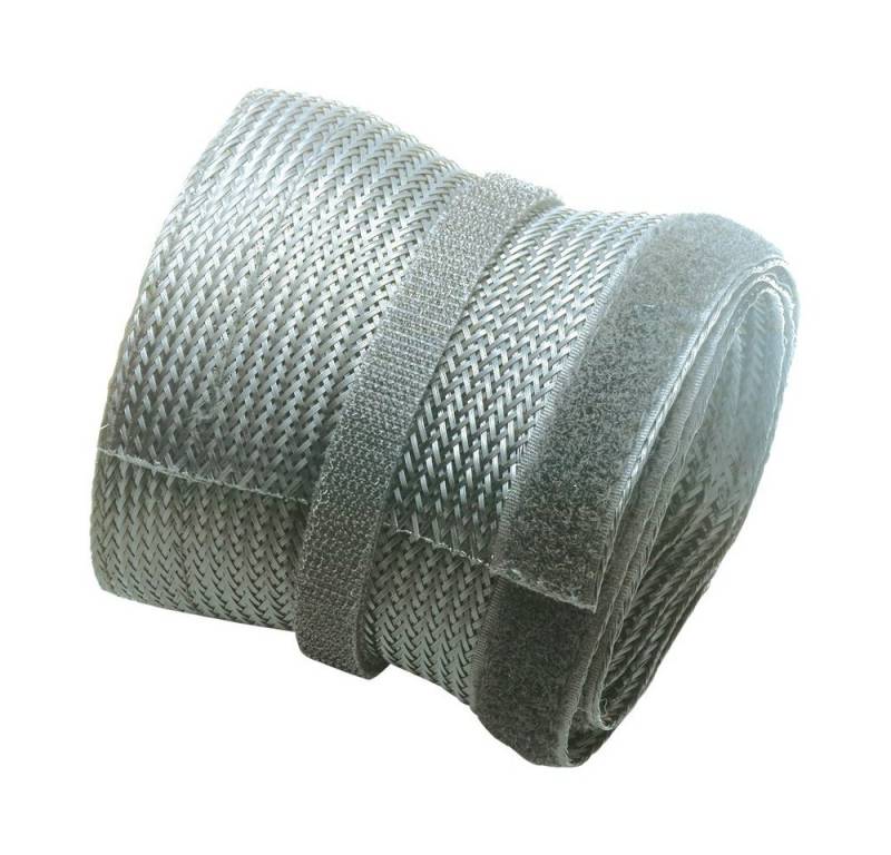 PureMounts Geflechtschlauch PureMounts® - Kabelschlauch PM-ZCCS-SOCKS-85G Polyester 1,80m Grau von PureMounts