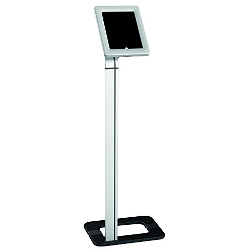 PureMounts PDS-5520 Uinversalstandfuß für Tablets 24,6 - 25,6cm (9,7 - 10,1"), einstellbare Innenmaße, abnehmbares Gehäuse, Höhe 1131mm von PureMounts