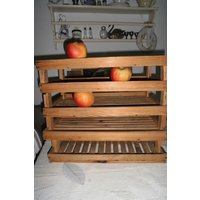 Uralte Aufbewahrung/Holz Tabletts Obst, Gemüse von PureNostalgie