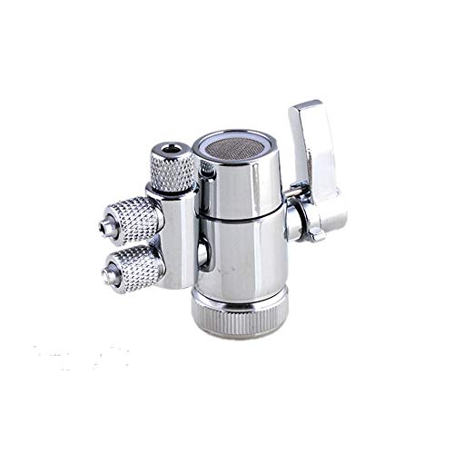 PureSec Wasserhahn-Adapter Messing mit M22 Innengewinde (≈ 22 mm) und Doppelrohrauslass OD RO 3/8 für Theken Wasserfilter von PureSec