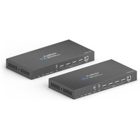 PureTools - HDBaseT Extender Set mit USB 2.0 und Audio-Breakout, 4K (60Hz 4:4:4) von PureTools