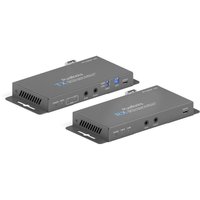 PureTools - HDMI 2.0 Fiber Extender Set - HDMI Fiber Extender 4K (60Hz 4:4:4) mit Audio Insertion und Extraktion von PureTools
